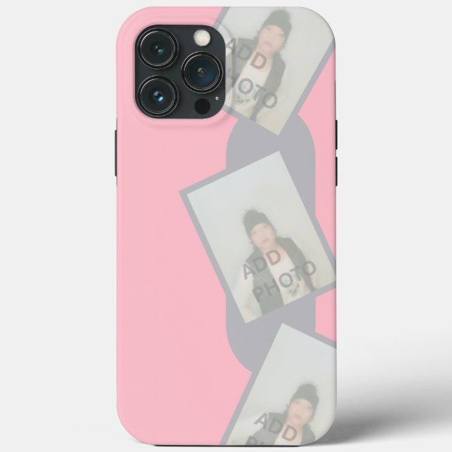 Add Photo Pink iPhone / iPad case (Back)
