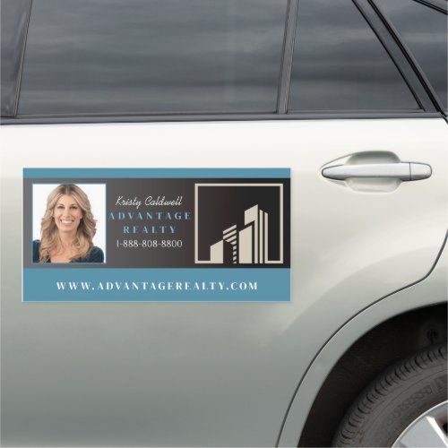Add Photo Real Estate Agent Realtor Broker Company Car Magnet