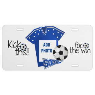Add Photo Soccer license plate