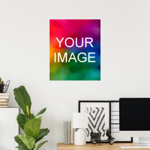 Add Photo Stylish Modern Simple Template Custom Poster