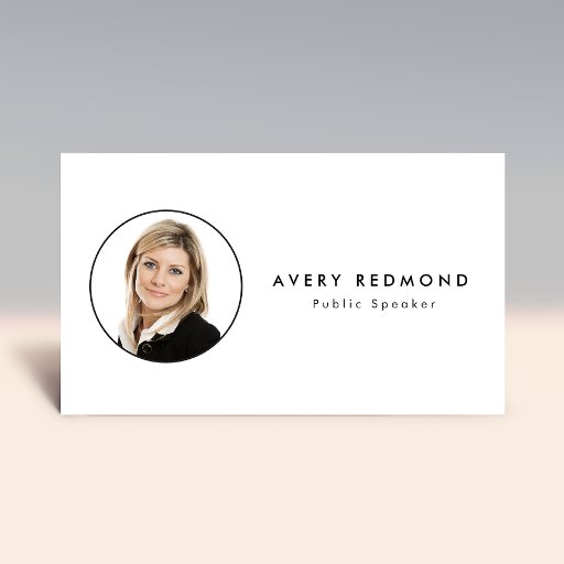 Customizable Add Photo Template Insert  For Professionals White