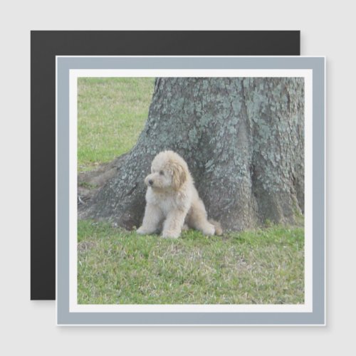 Add Photo to Square Template Refrigerator Magnet