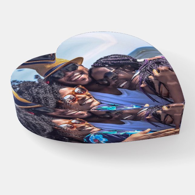 Add Photo Unique One Of A Kind Personalized Paperweight (Angled)