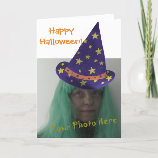 Add Photo Wizard Look Happy Halloween Cards