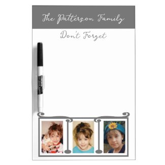 Add photos and family name don't forget grey