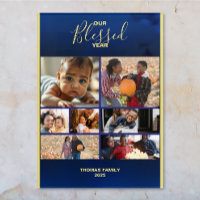 Add Photos Blessed Year Family Photo Collage