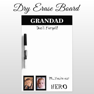 Add photos hero grandad to do list black dry erase board