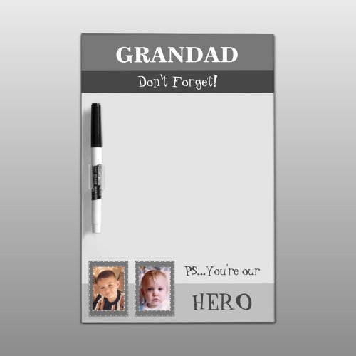 Add photos hero grandad to do list grey dry erase board