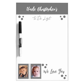 Add photos uncle name to do list grey