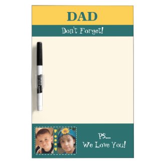 Add photos we love you dad yellow and green