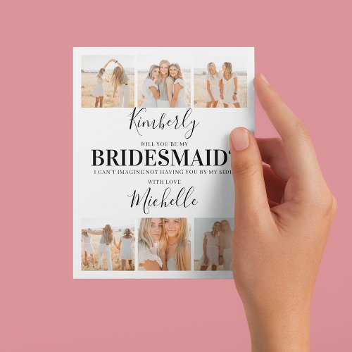 Add Photos  Will You Be My Bridesmaid Proposal