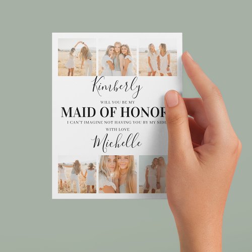 Add Photos Will You Be My Maid of Honor Proposal