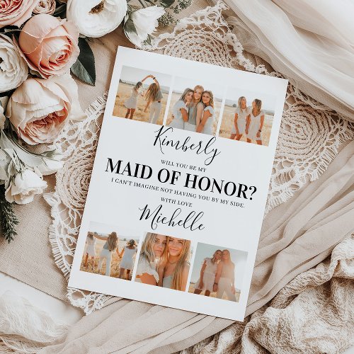 Add Photos Will You Be My Maid of Honor Proposal