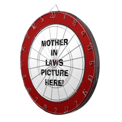 Add Picture dart board Zazzle