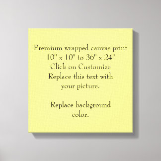 Add Picture or Artwork, Create It Your Way Canvas Print