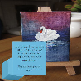 Add Picture or Artwork, Create It Your Way Faux Canvas Print