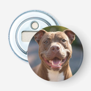 Add Pit Bull Photo Customize Bottle Opener