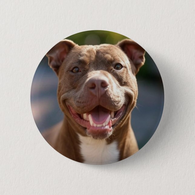 Add Pit Bull Photo Customize Button (Front)