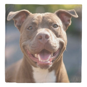 Add Pit Bull Photo Customize Duvet Cover