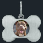 Add Pit Bull Photo Customize Pet ID Tag<br><div class="desc">Add Pit Bull Photo Customize,  Pit Bull,  Personalize,  Customize,  Photo,  generativecontent</div>