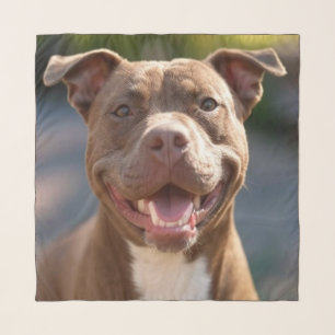 Add Pit Bull Photo Customize Scarf