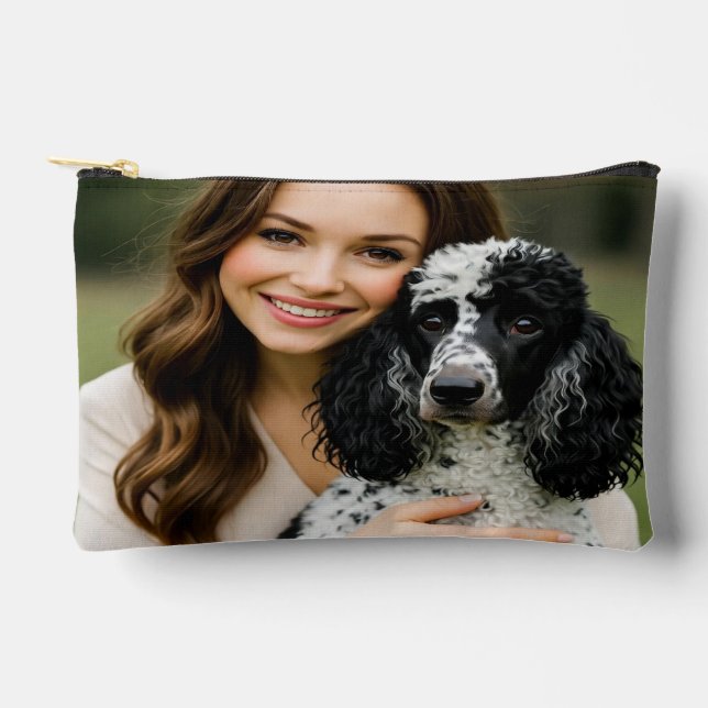 Add Poddle Photo Personalize Customize Accessory Pouch (Front)