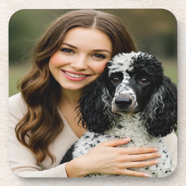 Add Poddle Photo Personalize Customize Beverage Coaster (Front)