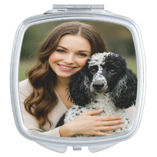 Add Poddle Photo Personalize Customize Compact Mirror