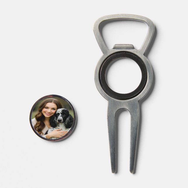 Add Poddle Photo Personalize Customize Divot Tool (Front (Open))