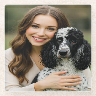 Add Poddle Photo Personalize Customize Glass Coaster