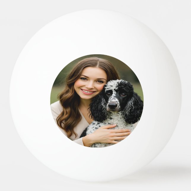 Add Poddle Photo Personalize Customize Ping Pong Ball (Front)