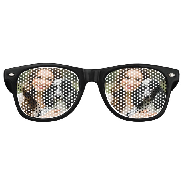 Add Poddle Photo Personalize Customize Retro Sunglasses (Front)