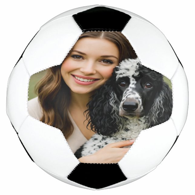 Add Poddle Photo Personalize Customize Soccer Ball (Front)