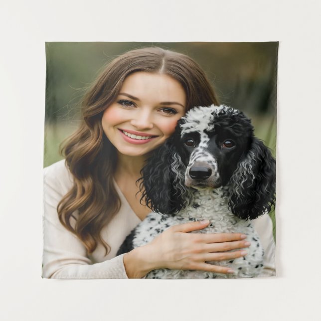 Add Poddle Photo Personalize Customize Tapestry (Front)
