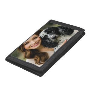 Add Poddle Photo Personalize Customize Tri-fold Wallet