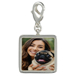 Add Pug Photo Personalize Customize Charm