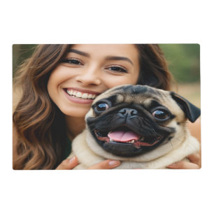 Add Pug Photo Personalize Customize Placemat
