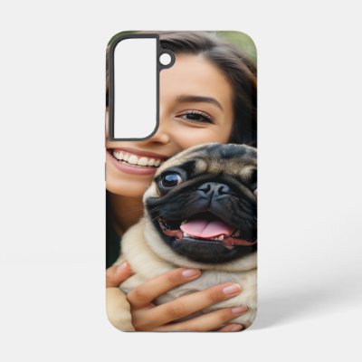 Add Pug Photo Personalize Customize Samsung Galaxy S22 Case