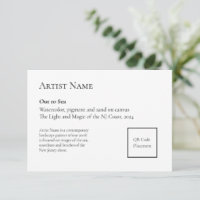 Add QR Code Art Show Display Placards