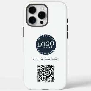 Add QR Code Business Logo and Website Modern iPhone 16 Pro Max Case