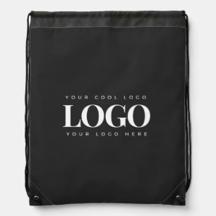 Add Rectangle Business Company Logo Professional  Drawstring Bag