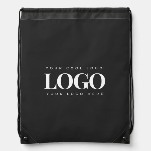 Add Rectangle Business Company Logo Professional  Drawstring Bag