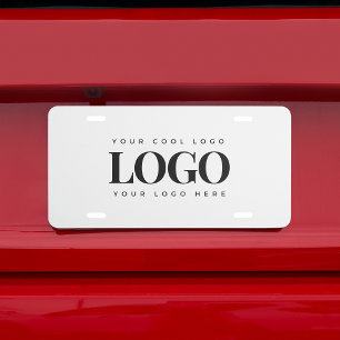 Add Rectangle Business Company Logo Professional L License Plate