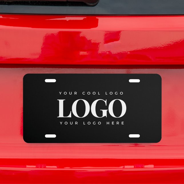 Add Rectangle Business Company Logo Professional License Plate (Creator Uploaded)