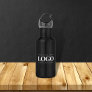Add Rectangle Business Company Logo Professional Stainless Steel Water Bottle
