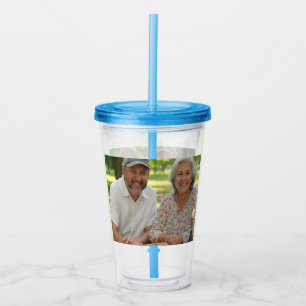 Add Retired Photo Customize Acrylic Tumbler