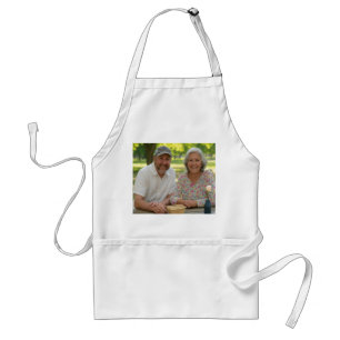 Add Retired Photo Customize Adult Apron
