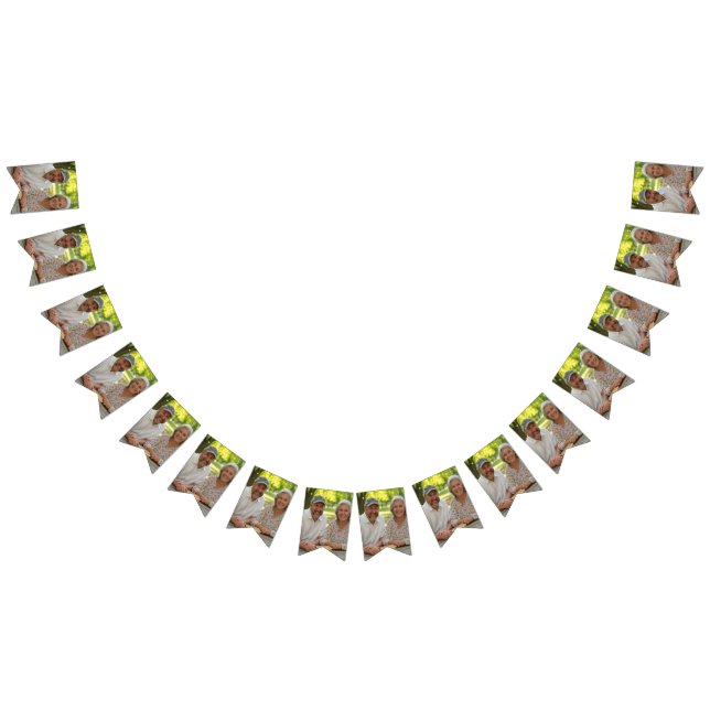Add Retired Photo Customize Bunting Flags (All)