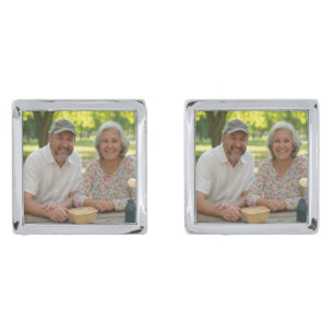 Add Retired Photo Customize Cufflinks