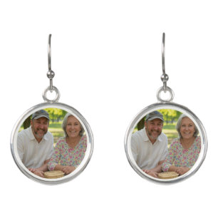 Add Retired Photo Customize Earrings